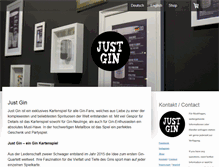 Tablet Screenshot of justgin.net